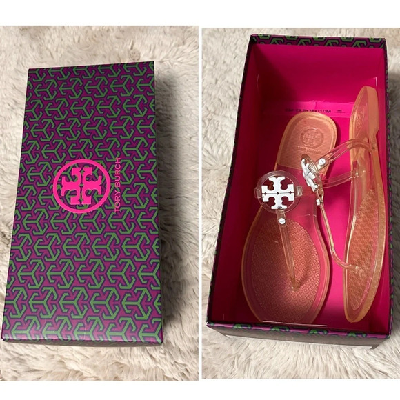 Tory Burch clear thong sandals size 9 - Picture 3 of 12